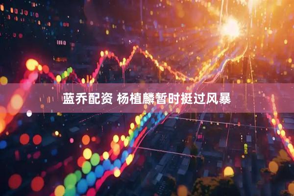 蓝乔配资 杨植麟暂时挺过风暴