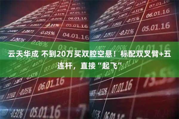云天华成 不到20万买双腔空悬！标配双叉臂+五连杆，直接“起飞”